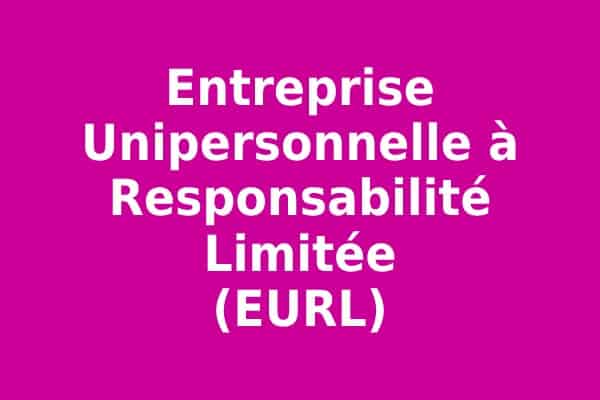 statut EURL: Entreprise Unipersonnelle à Responsabilité Limitée